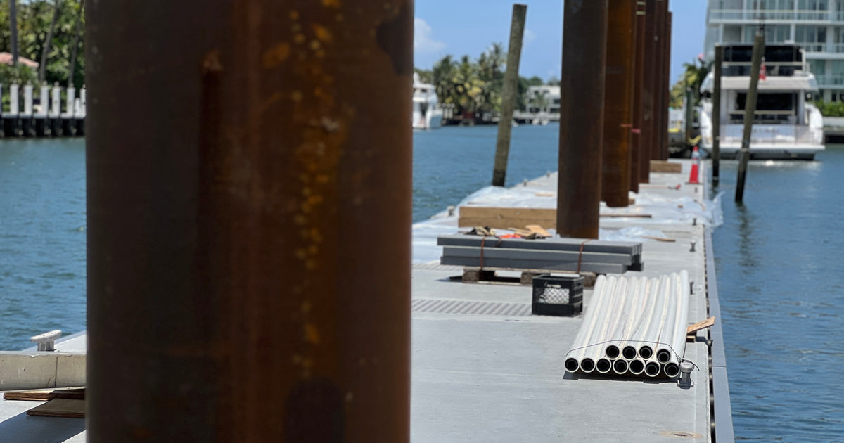 CMC marine construction work on a South Florida waterfront